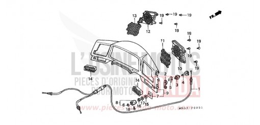 INSTRUMENTENTAFEL (GL1500SEM/SEN) GL1500SEN de 1992
